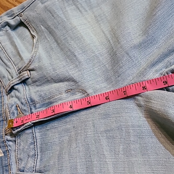 Bull Head Low Rise Skinniest Light Wash Light Distressed Size 28 - Picture 10 of 15